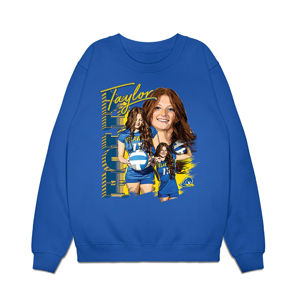 Delaware - NCAA Women's Volleyball : Taylor Holly - Collage Premium Crewneck Sweatshirt-0