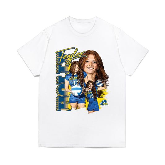 Delaware - NCAA Women's Volleyball : Taylor Holly - Collage Comfort Colors T-Shirt-0