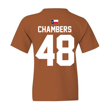 Texas - NCAA Football : Bryce Chambers - Hook 'Em Youth T-Shirt-1