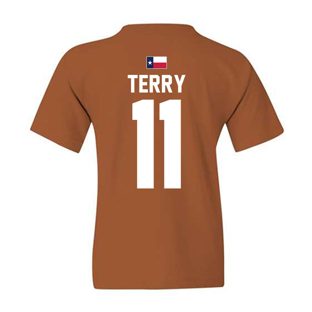 Texas - NCAA Football : Michael Terry - Hook 'Em Youth T-Shirt-1