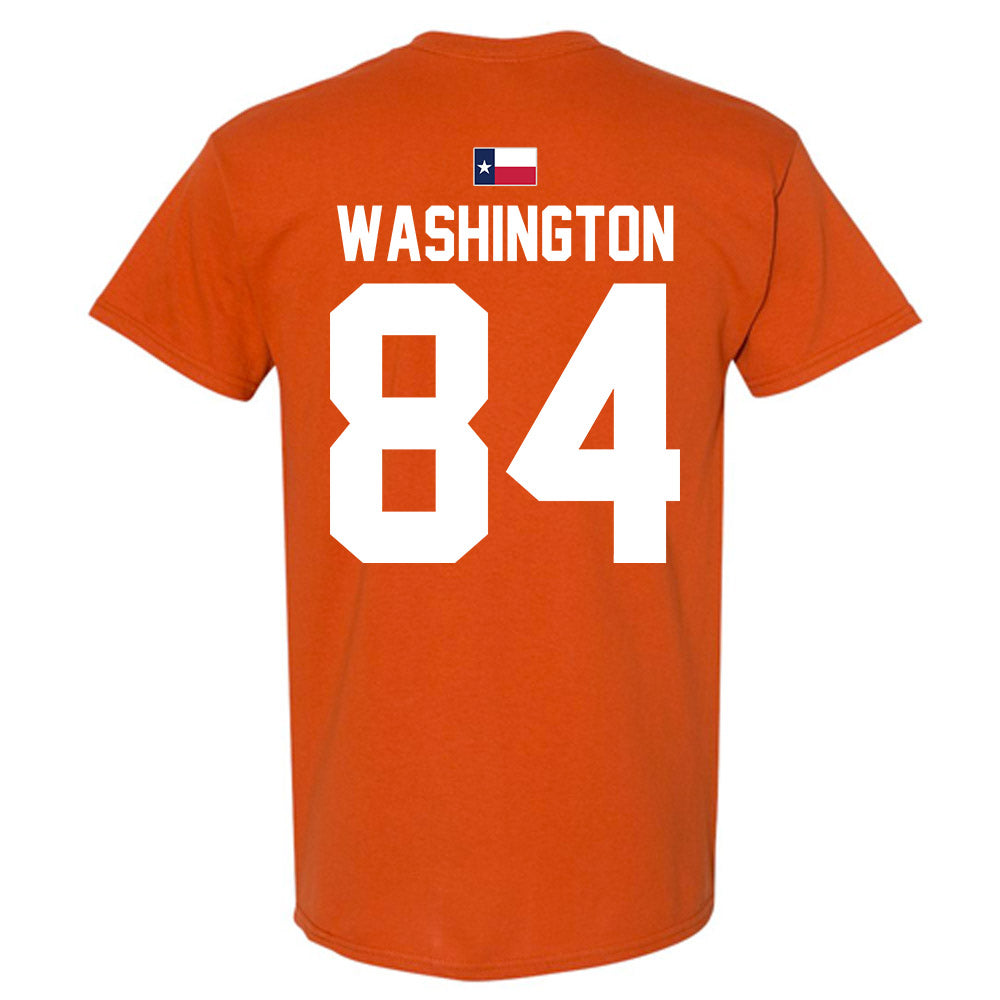 Texas - NCAA Football : Jordan Washington - Hook 'Em T-Shirt-1