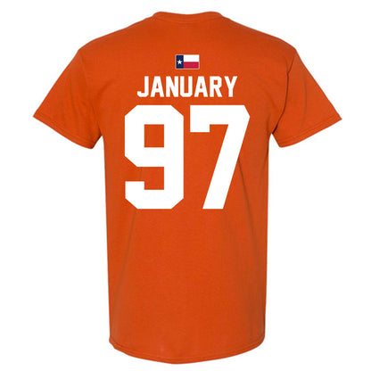 Texas - NCAA Football : Alex January - Hook 'Em T-Shirt-1