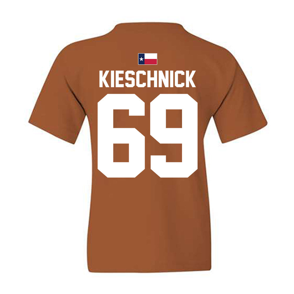 Texas - NCAA Football : Brooks Kieschnick - Hook 'Em Youth T-Shirt-1