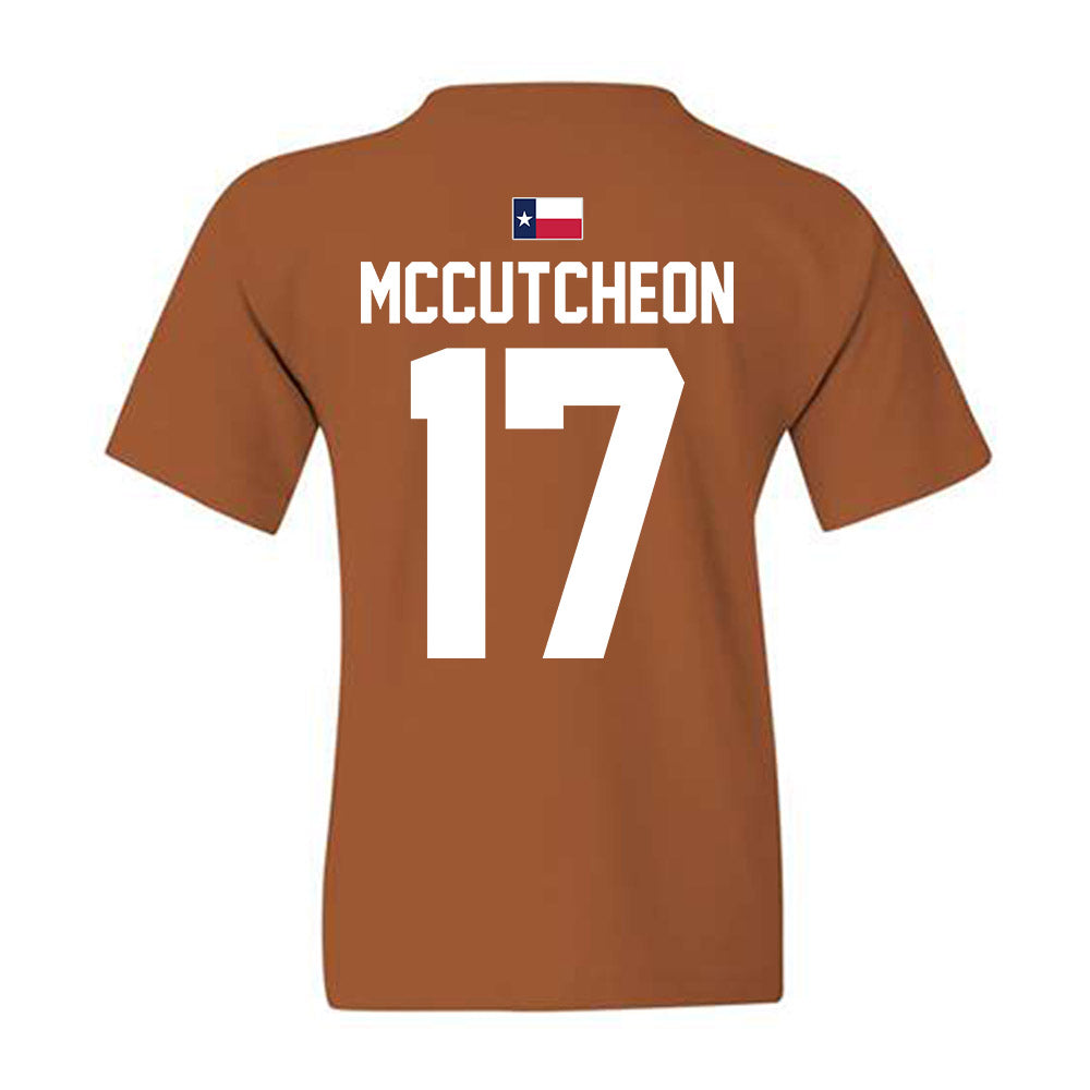 Texas - NCAA Football : Daylan Mccutcheon - Hook 'Em Youth T-Shirt-1