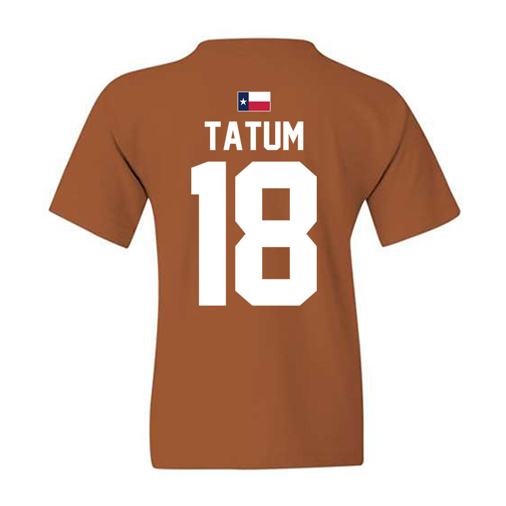 Texas - NCAA Football : Joe Tatum - Hook 'Em Youth T-Shirt-1
