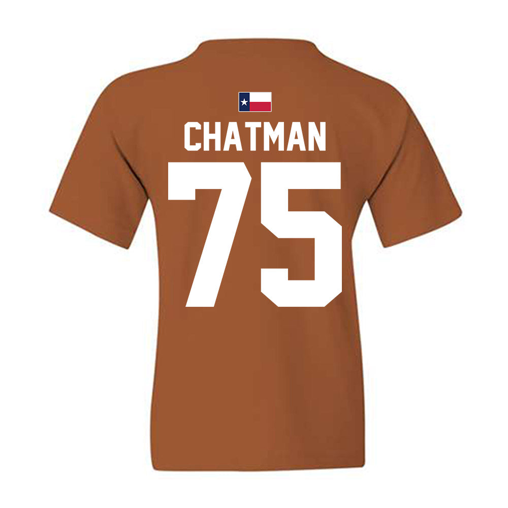 Texas - NCAA Football : Jaydon Chatman - Hook 'Em Youth T-Shirt-1