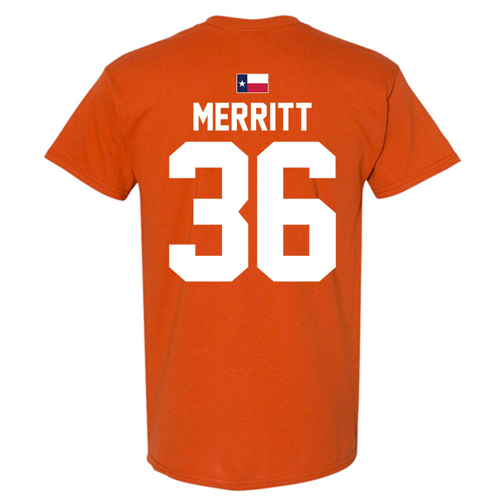 Texas - NCAA Football : Quinn Merritt - Hook 'Em T-Shirt-1
