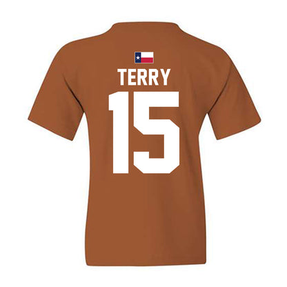 Texas - NCAA Football : Justus Terry - Hook 'Em Youth T-Shirt-1