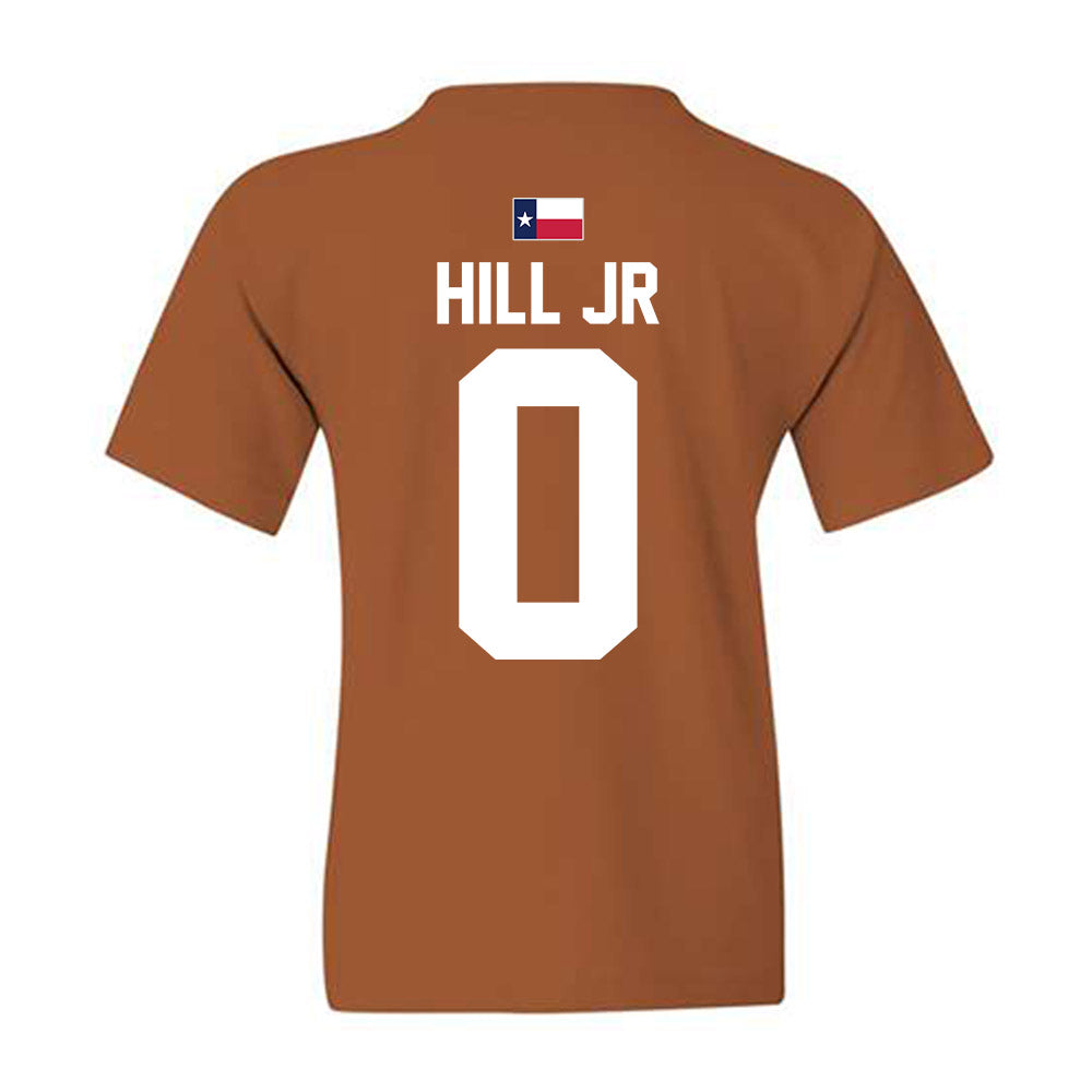 Texas - NCAA Football : Anthony Hill Jr - Hook 'Em Youth T-Shirt-1