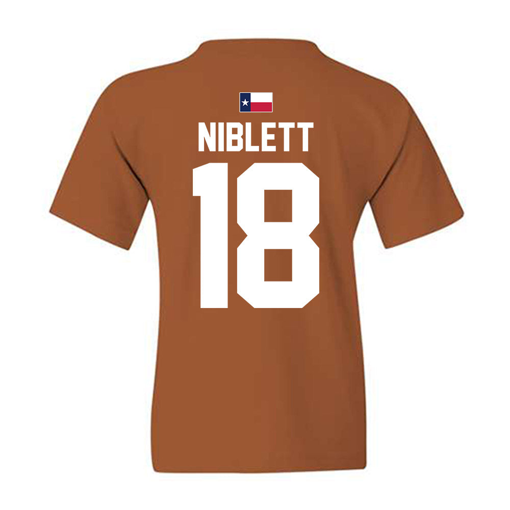 Texas - NCAA Football : Ryan Niblett - Hook 'Em Youth T-Shirt-1