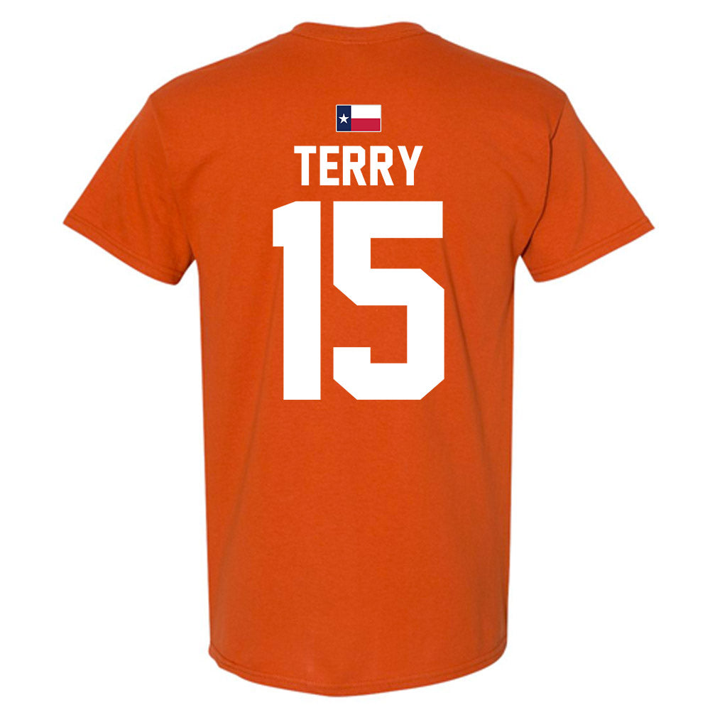 Texas - NCAA Football : Justus Terry - Hook 'Em T-Shirt-1