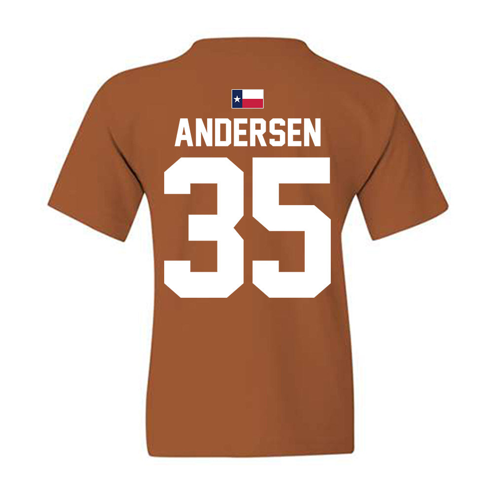 Texas - NCAA Football : Rett Andersen - Hook 'Em Youth T-Shirt-1