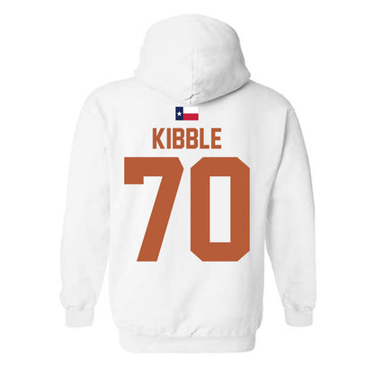 Texas - NCAA Football : Nate Kibble - Hook 'Em Hooded Sweatshirt-1