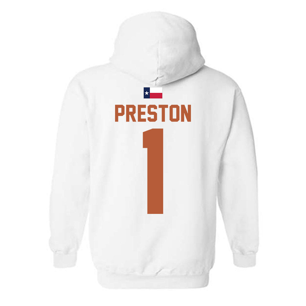 Texas - NCAA Women's Basketball : Bryanna Preston - Hook 'Em Hooded Sweatshirt-1