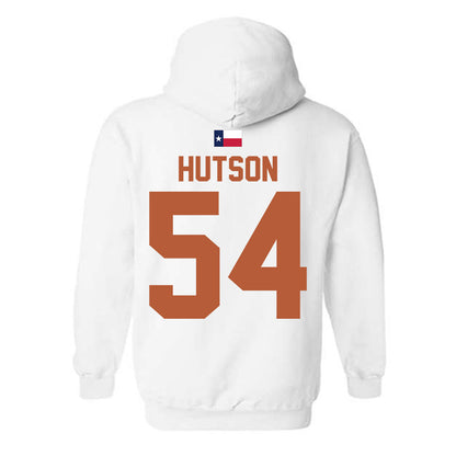 Texas - NCAA Football : Cole Hutson - Hook 'Em Hooded Sweatshirt-1