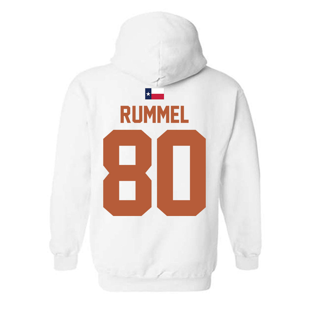 Texas - NCAA Baseball : Cooper Rummel - Hook 'Em Hooded Sweatshirt-1