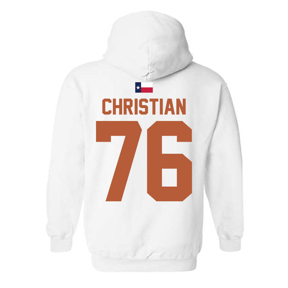 Texas - NCAA Football : Jackson Christian - Hook 'Em Hooded Sweatshirt-1