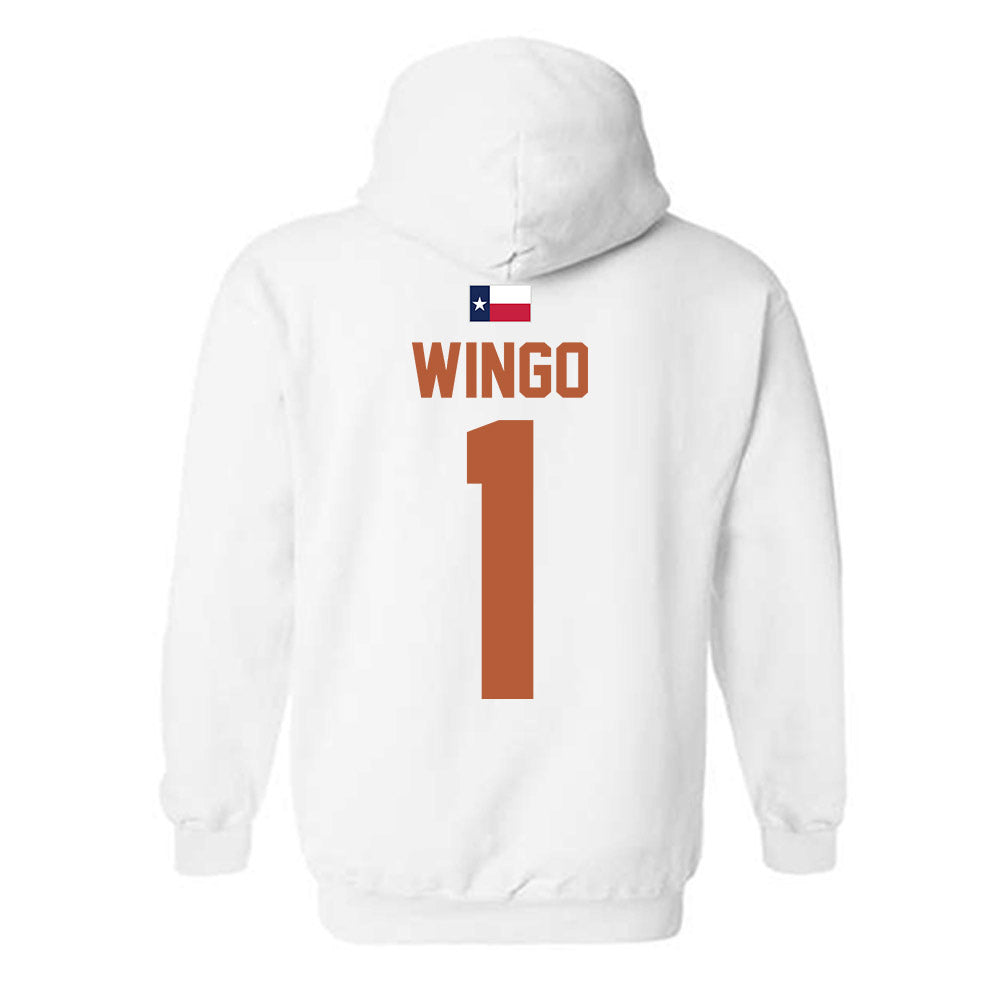 Texas - NCAA Football : Ryan Wingo - Hook 'Em Hooded Sweatshirt-1