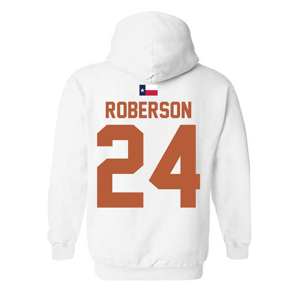 Texas - NCAA Football : Warren Roberson - Hook 'Em Hooded Sweatshirt-1