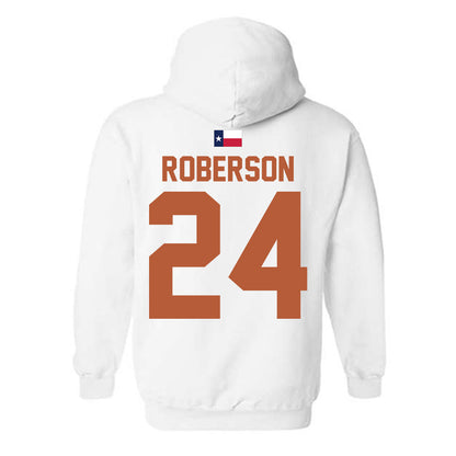 Texas - NCAA Football : Warren Roberson - Hook 'Em Hooded Sweatshirt-1