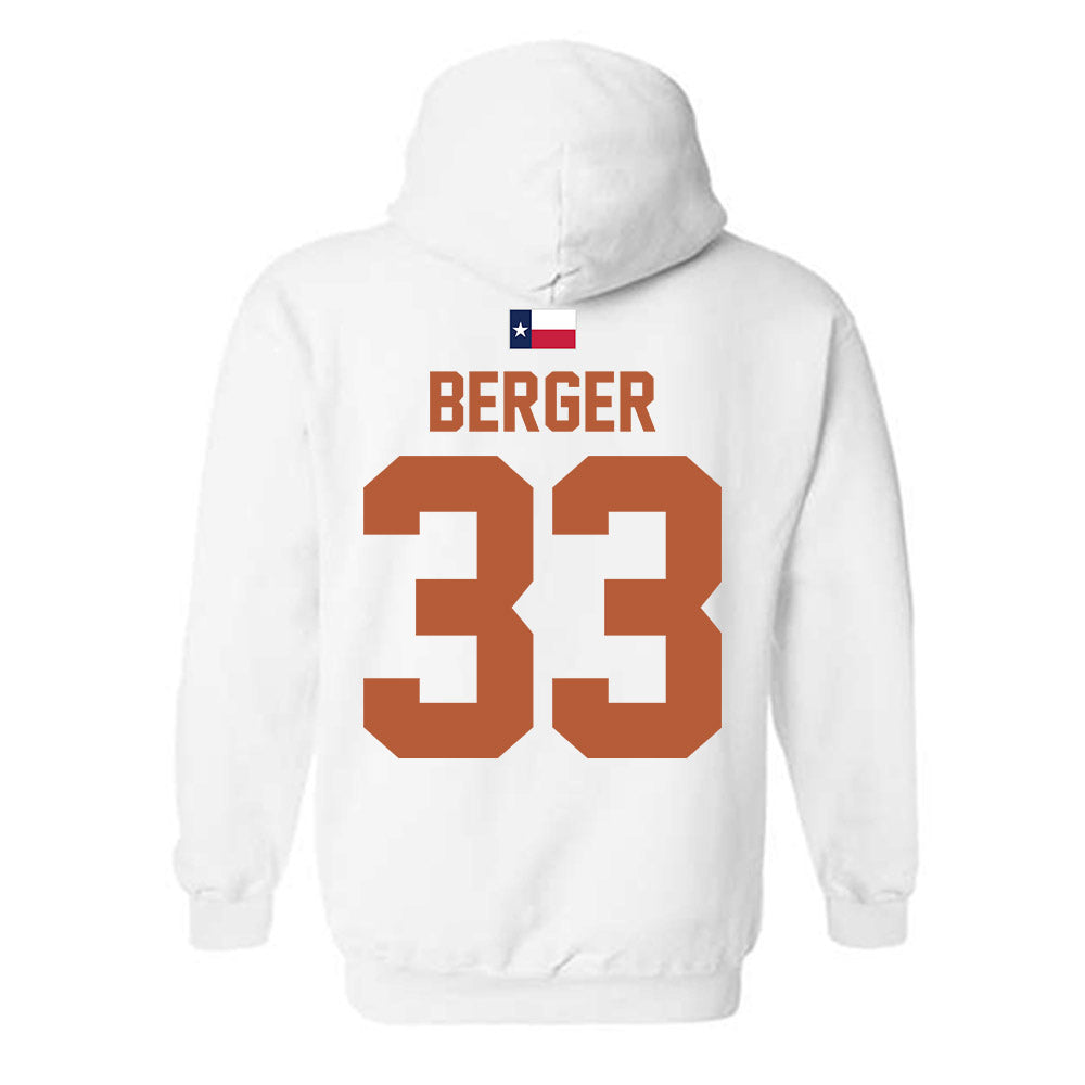 Texas - NCAA Football : Carson Berger - Hook 'Em Hooded Sweatshirt-1