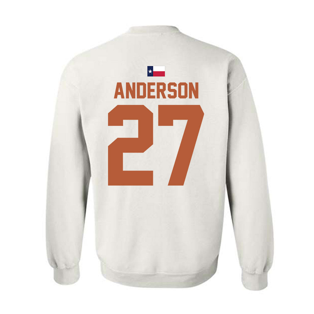 Texas - NCAA Softball : Taylor Anderson - Hook 'Em Crewneck Sweatshirt-1