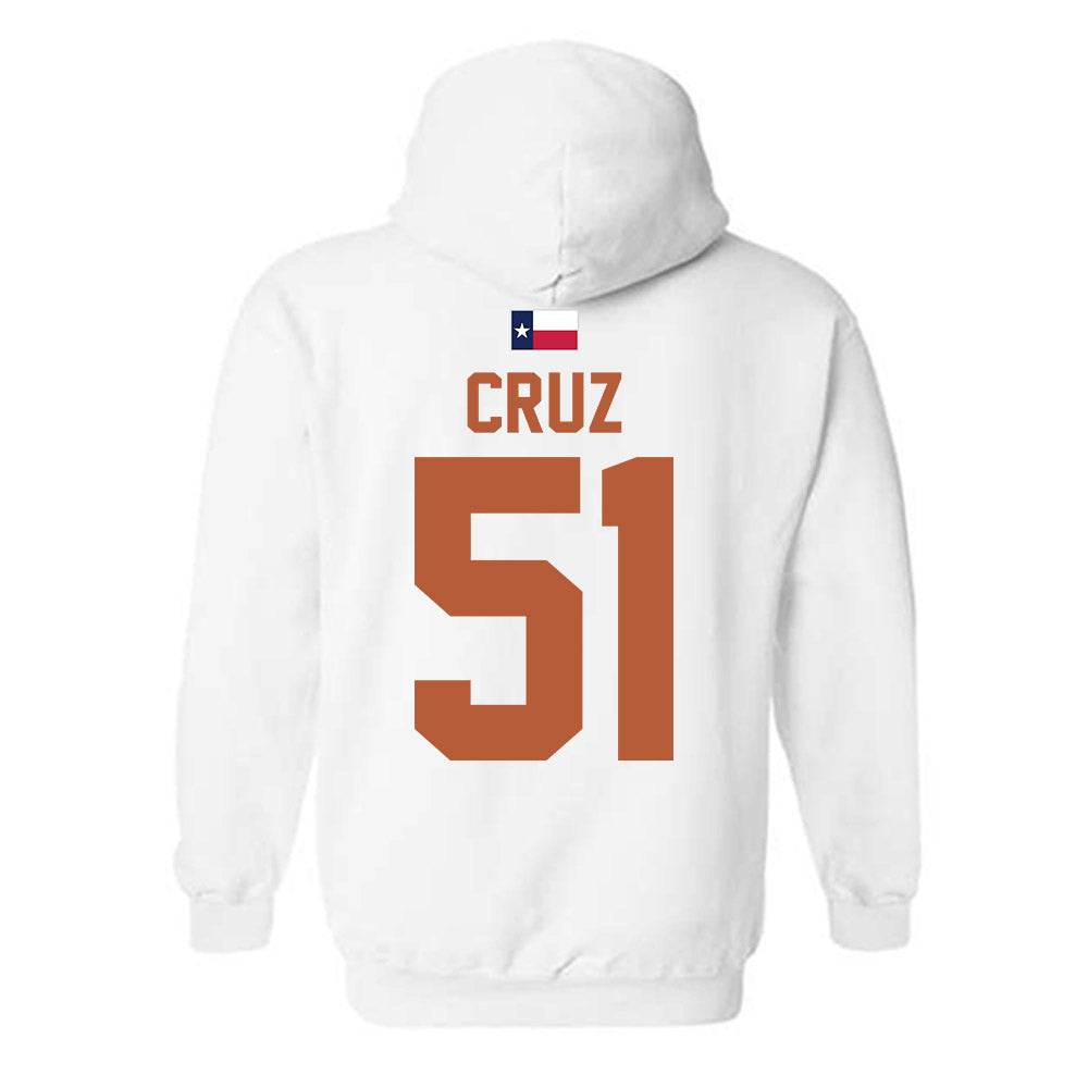 Texas - NCAA Football : Daniel Cruz - Hook 'Em Hooded Sweatshirt-1