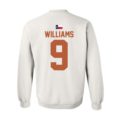 Texas - NCAA Baseball : Jonah Williams - Hook 'Em Crewneck Sweatshirt-1