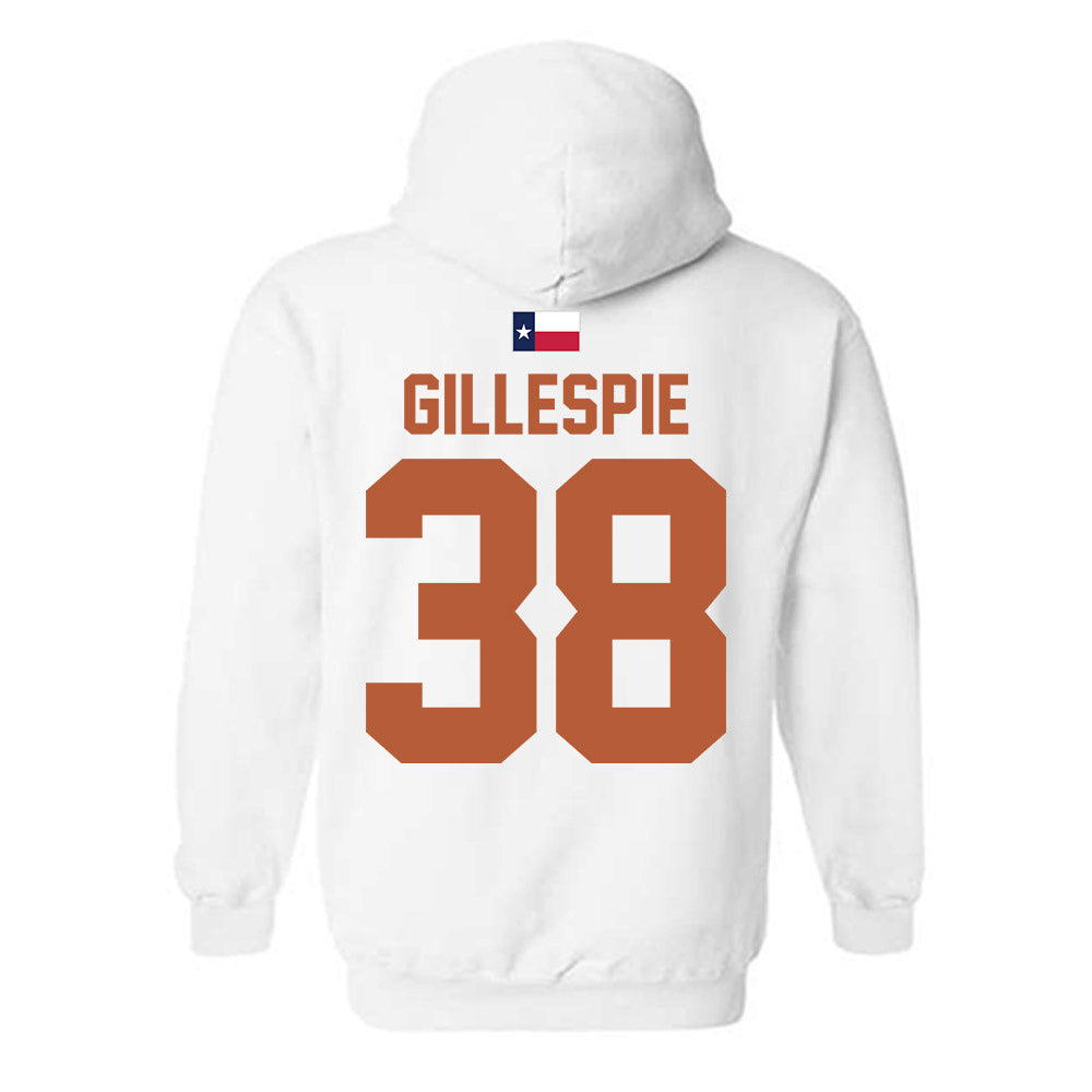 Texas - NCAA Football : Graham Gillespie - Hook 'Em Hooded Sweatshirt-1
