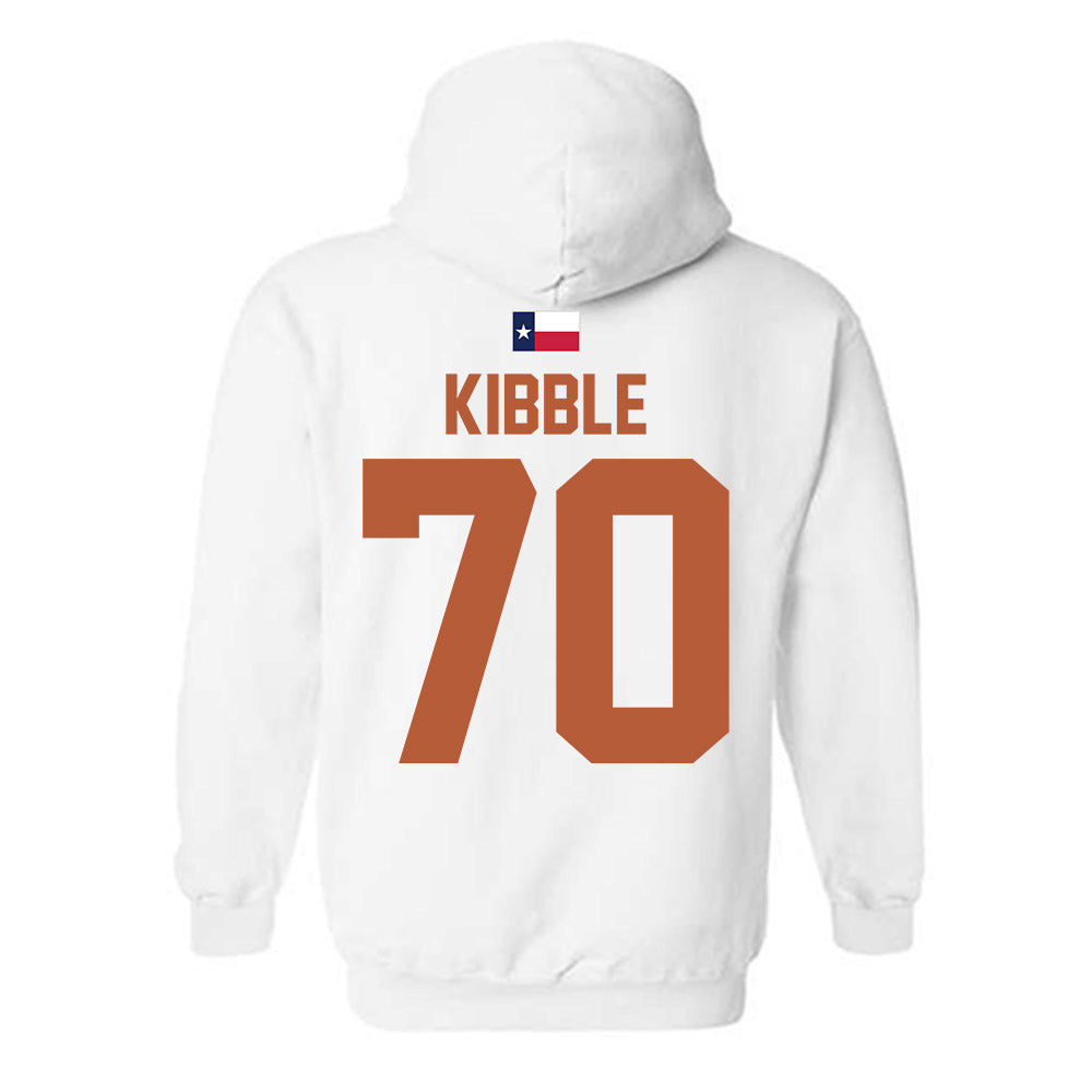 Texas - NCAA Football : Nate Kibble - Hook 'Em Hooded Sweatshirt-1