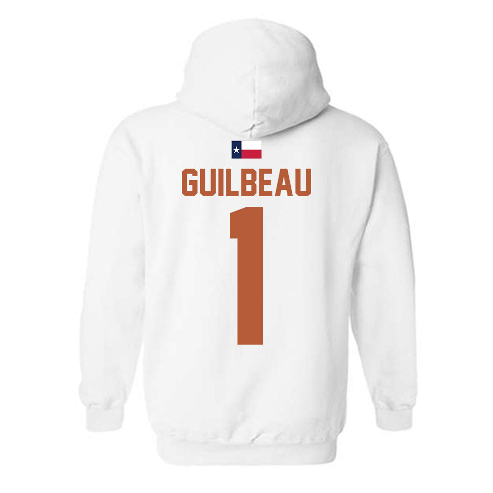 Texas - NCAA Football : Jaylon Guilbeau - Hook 'Em Hooded Sweatshirt-1