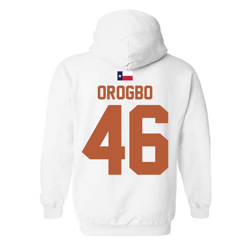 Texas - NCAA Football : Smith Orogbo - Hook 'Em Hooded Sweatshirt-1