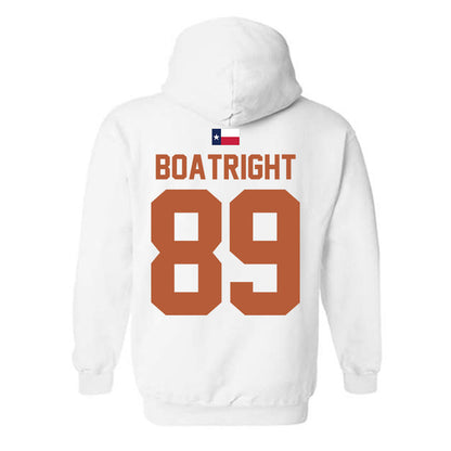 Texas - NCAA Football : Ty Boatright - Hook 'Em Hooded Sweatshirt-1