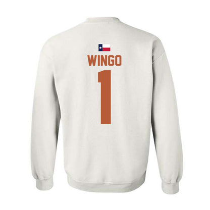 Texas - NCAA Football : Ryan Wingo - Hook 'Em Crewneck Sweatshirt-1