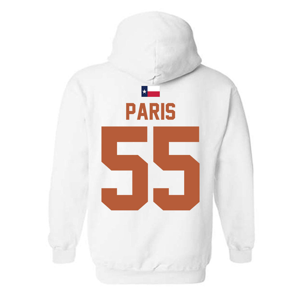 Texas - NCAA Baseball : Jack Paris - Hook 'Em Hooded Sweatshirt-1
