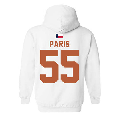 Texas - NCAA Baseball : Jack Paris - Hook 'Em Hooded Sweatshirt-1