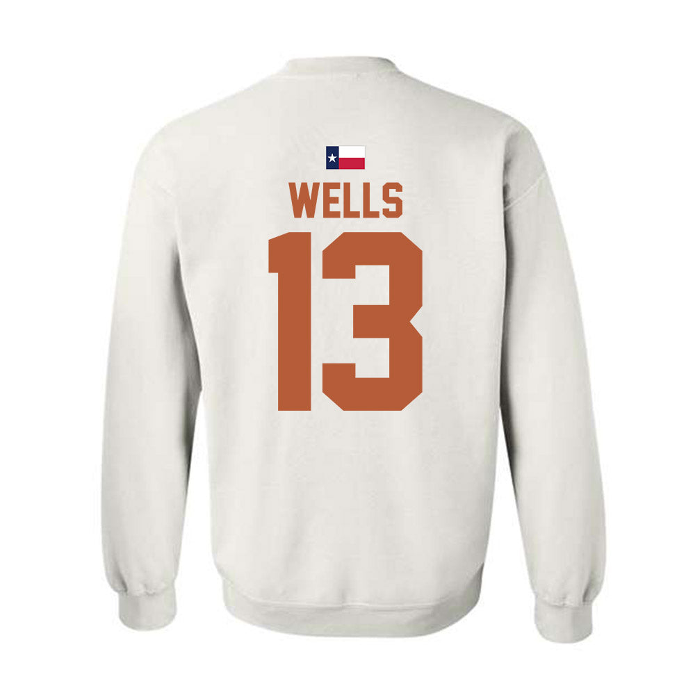 Texas - NCAA Softball : Hannah Wells - Hook 'Em Crewneck Sweatshirt-1