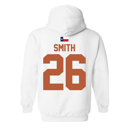 Texas - NCAA Football : Ty'Anthony Smith - Hook 'Em Hooded Sweatshirt-1