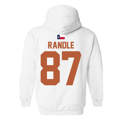 Texas - NCAA Football : Will Randle - Hook 'Em Hooded Sweatshirt-1