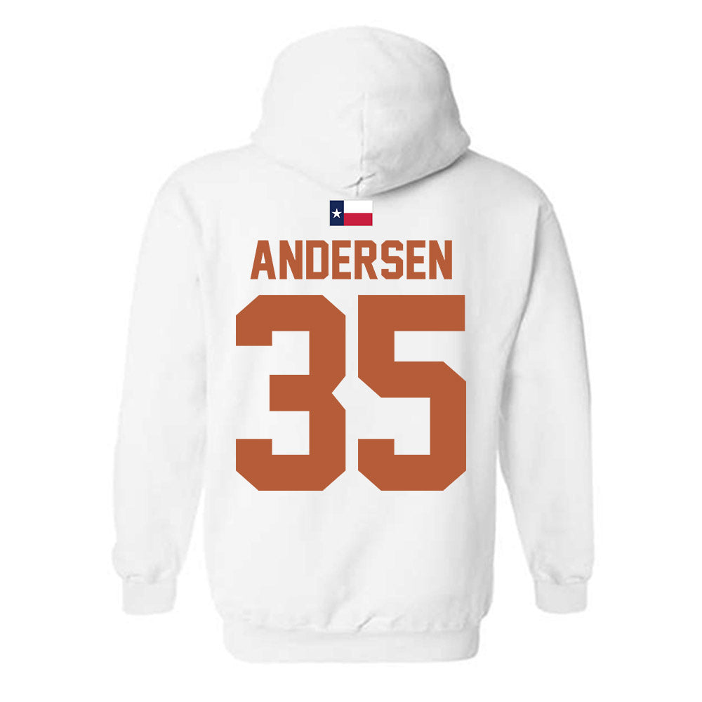 Texas - NCAA Football : Rett Andersen - Hook 'Em Hooded Sweatshirt-1