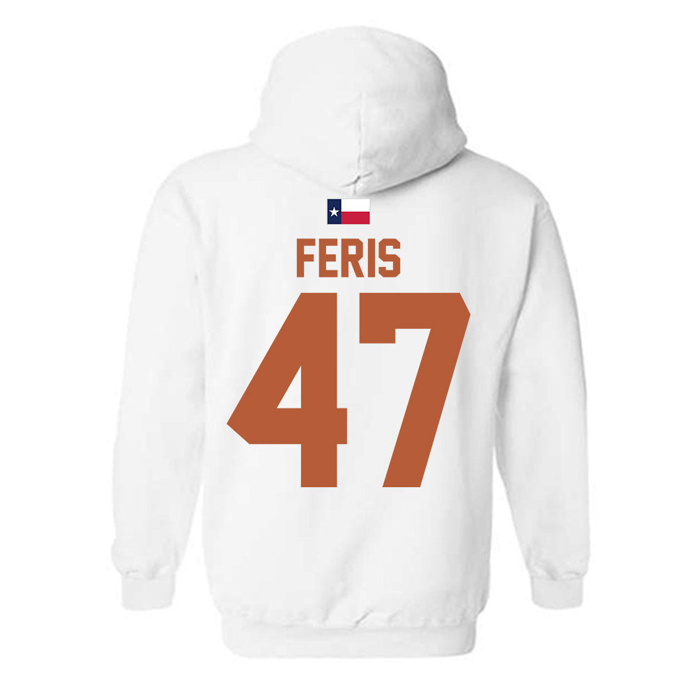 Texas - NCAA Football : Charlie Feris - Hook 'Em Hooded Sweatshirt-1