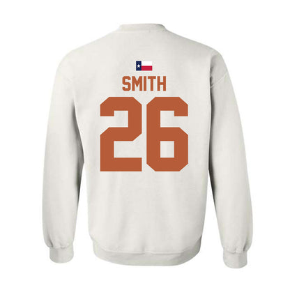 Texas - NCAA Football : Ty'Anthony Smith - Hook 'Em Crewneck Sweatshirt-1