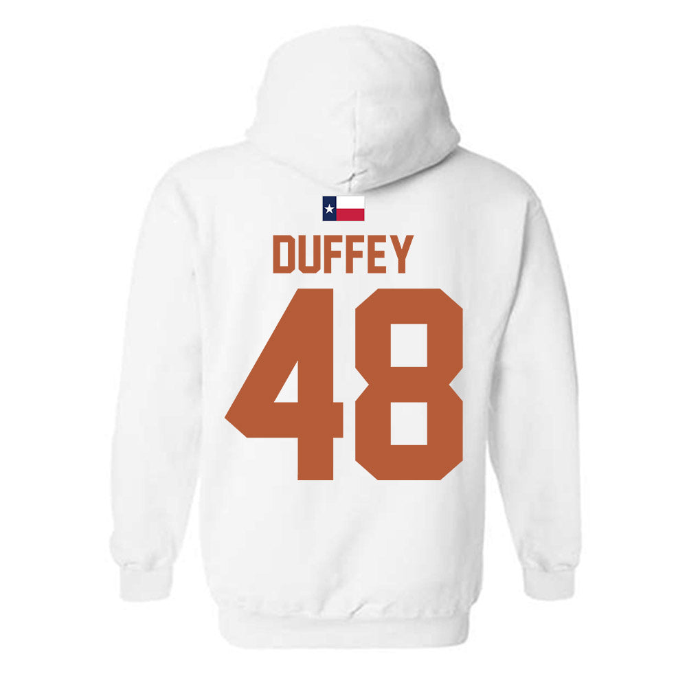 Texas - NCAA Football : Jackson Duffey - Hook 'Em Hooded Sweatshirt-1