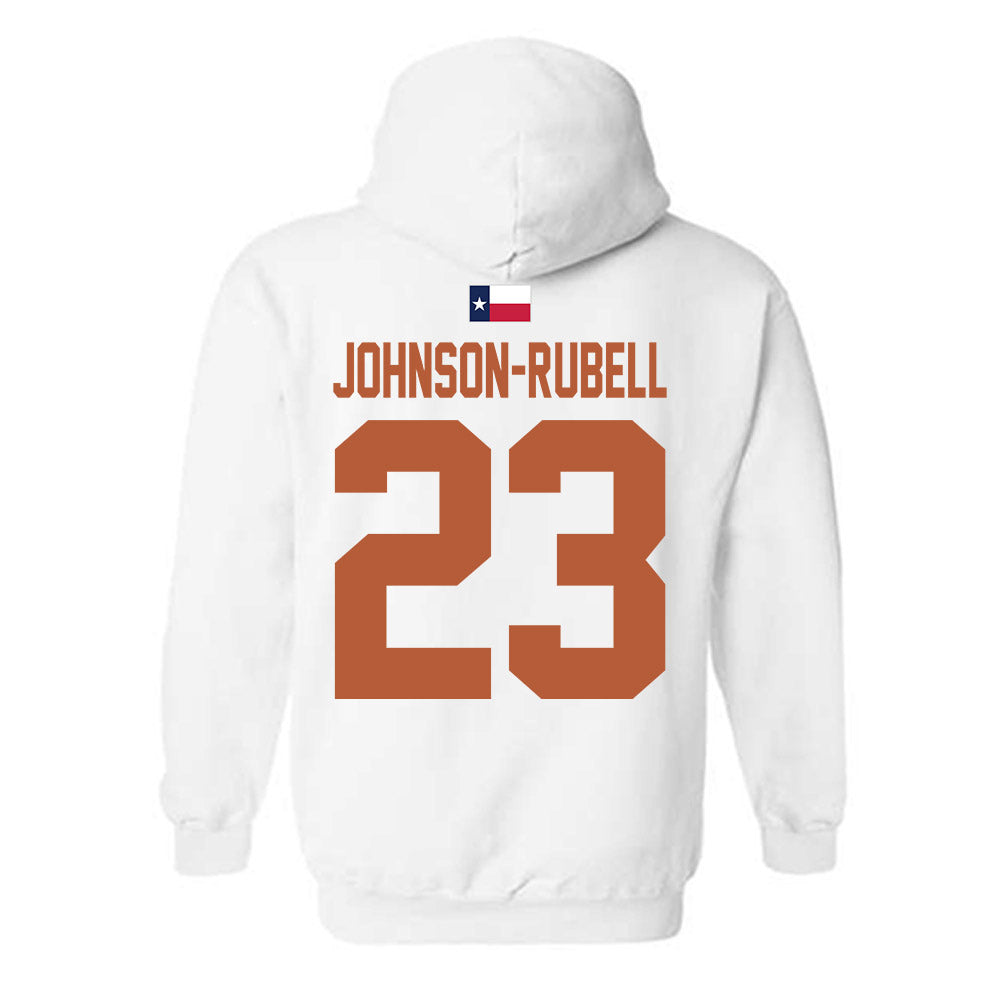 Texas - NCAA Football : Jordon Johnson-Rubell - Hook 'Em Hooded Sweatshirt-1