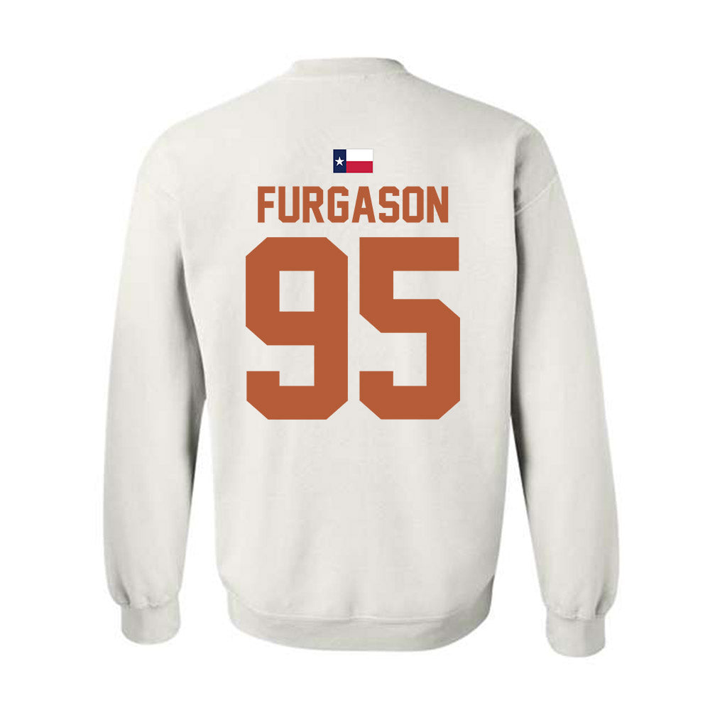 Texas - NCAA Baseball : Jadyn Furgason - Hook 'Em Crewneck Sweatshirt-1