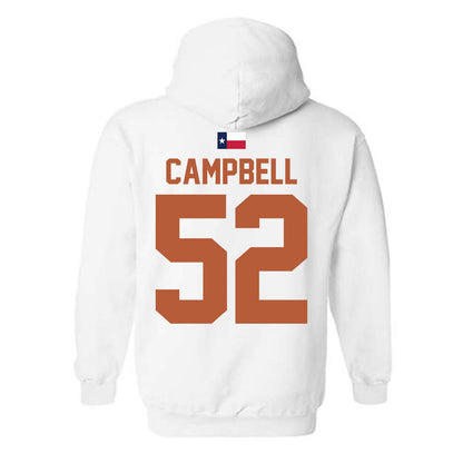 Texas - NCAA Football : Dj Campbell - Hook 'Em Hooded Sweatshirt-1