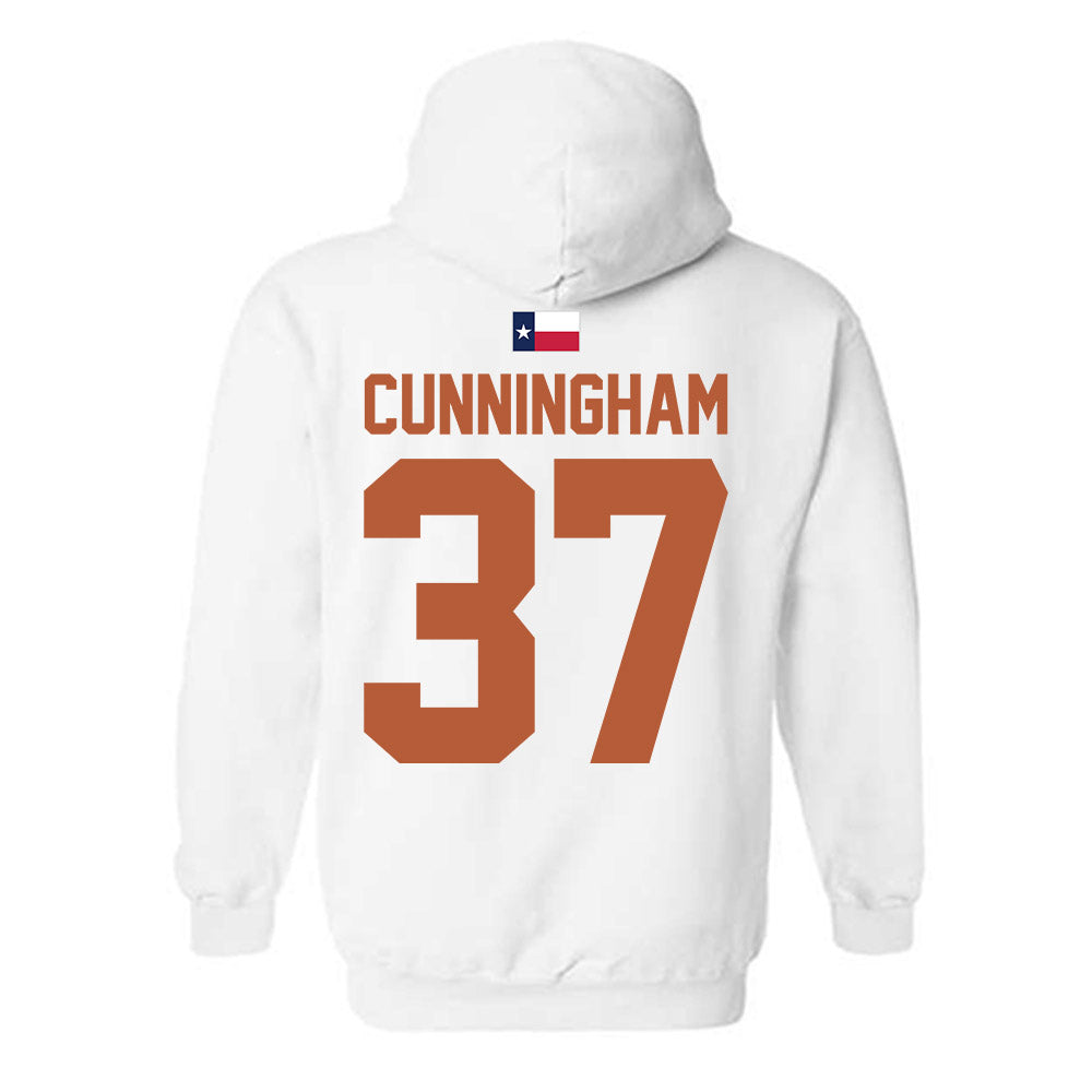 Texas - NCAA Football : Jonathan Cunningham - Hook 'Em Hooded Sweatshirt-1