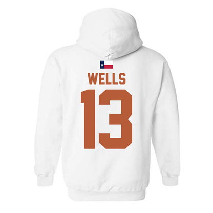 Texas - NCAA Softball : Hannah Wells - Hook 'Em Hooded Sweatshirt-1