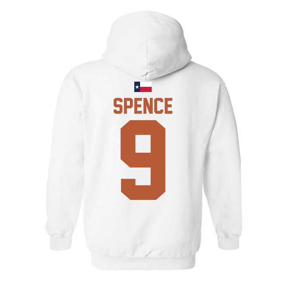 Texas - NCAA Football : Brad Spence - Hook 'Em Hooded Sweatshirt-1