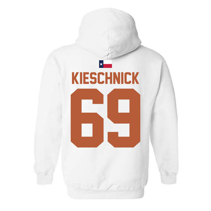 Texas - NCAA Football : Brooks Kieschnick - Hook 'Em Hooded Sweatshirt-1